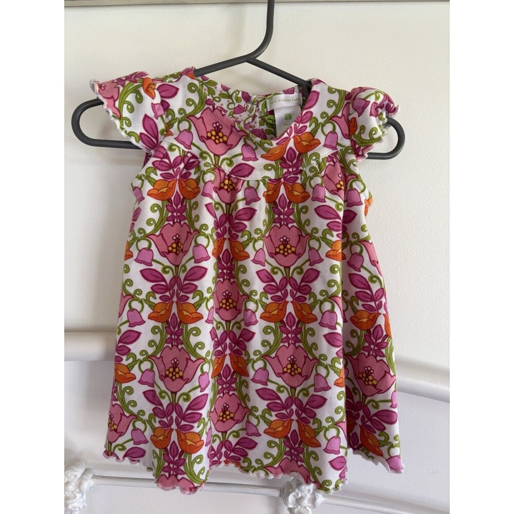 Vera Bradley Lilli Belle Baby Dress Garden Cottagecore Preppy Spring 6-9 Mos
